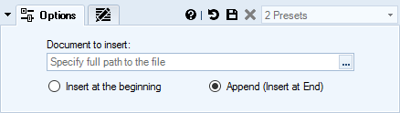 Insert or Append Entire Documents