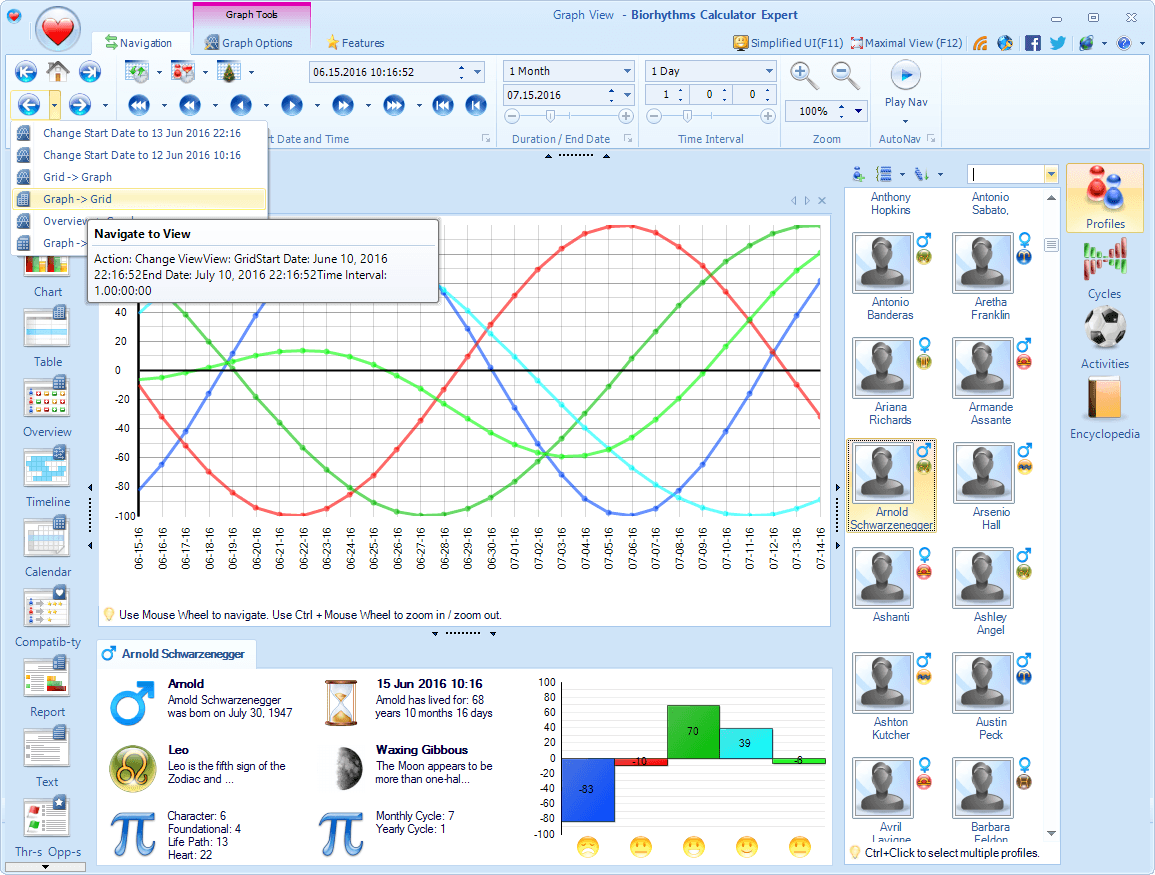 Free Biorhythm Chart