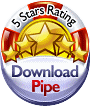 awarded 5 Stars at the DownloadPipe Software Library