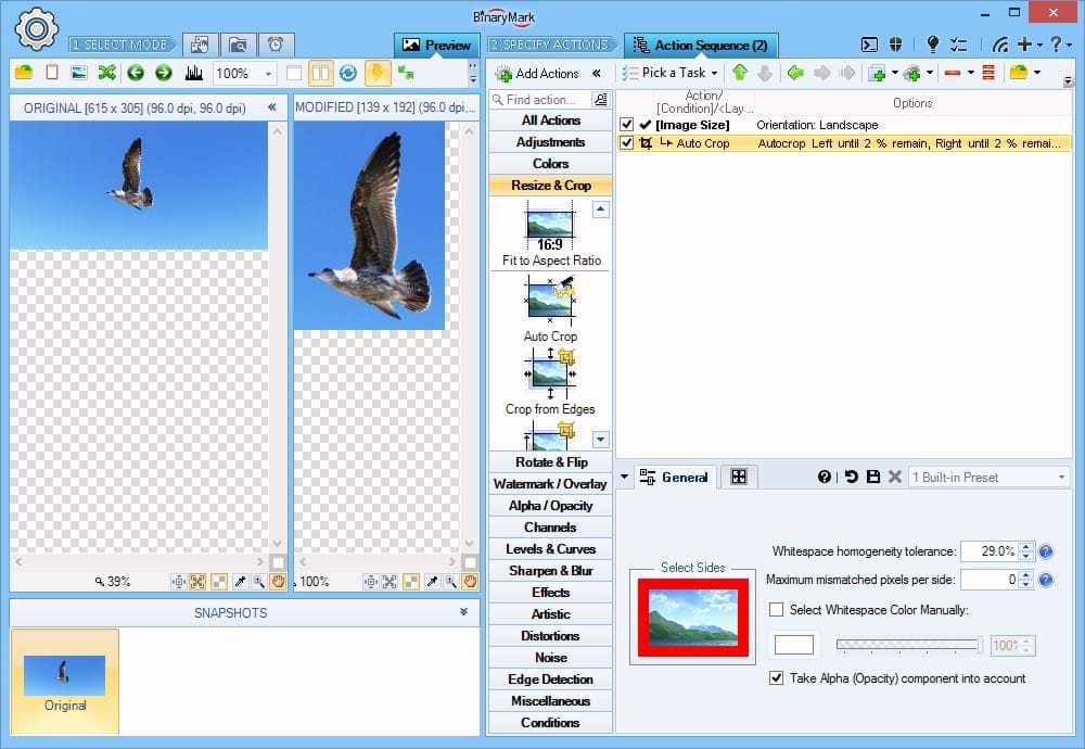 Automatically Crop Images