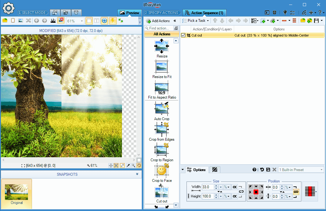 Cut-Out Mid-Section of an Image